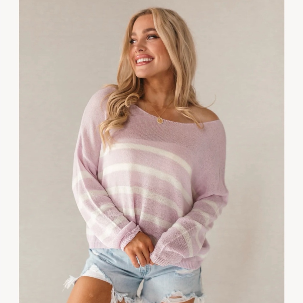 Mallory Lavender Sweater purchased from The Post